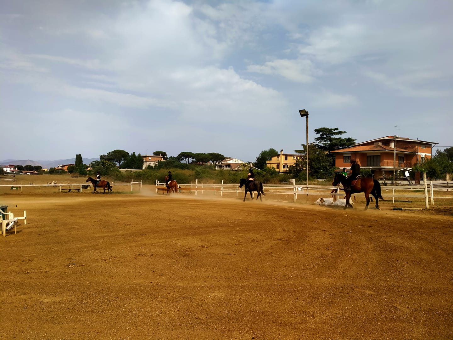 Allenamento al centro ippico